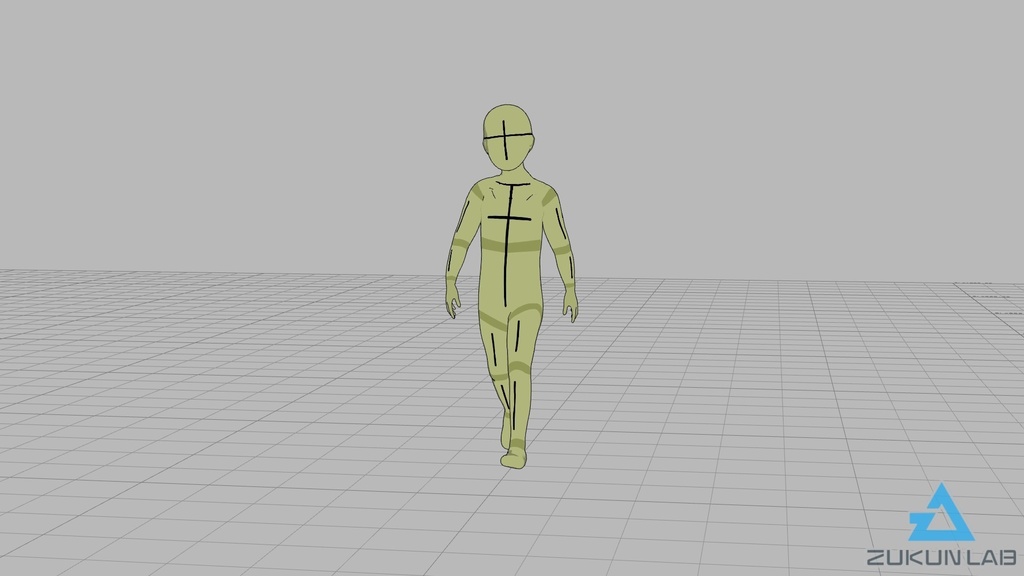 【#109】歩いている人⑦(子供/女の子)【モブ用モーション】