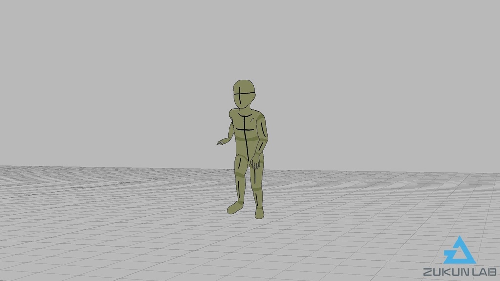 【#112】走っている人⑦(子供/女の子)【モブ用モーション】