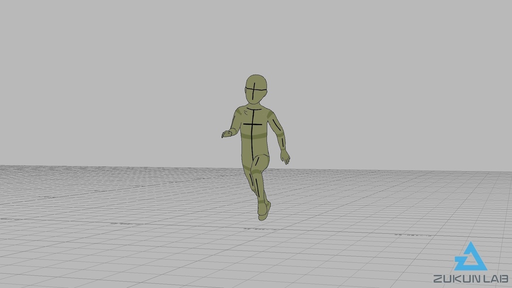【#112】走っている人⑦(子供/女の子)【モブ用モーション】