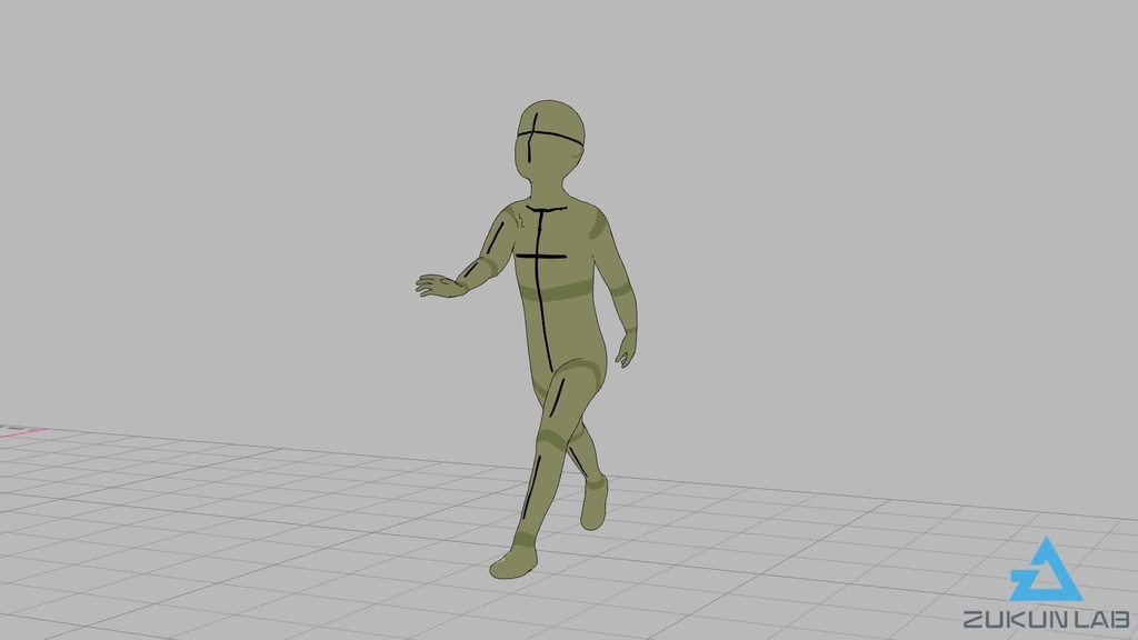 【#129】歩いている人⑧(子供/男の子)【モブ用モーション】