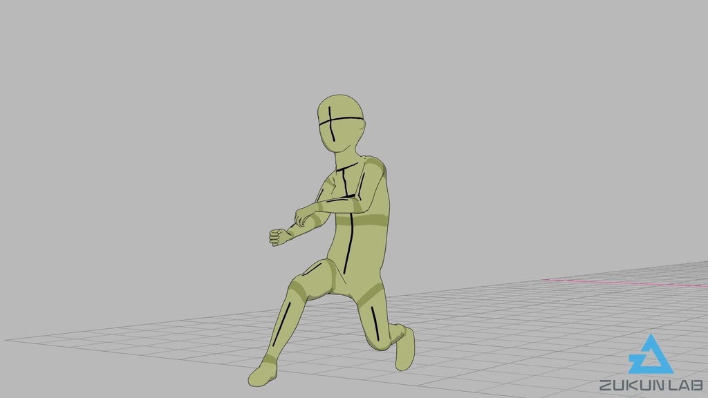 【#131】チャンバラごっこで遊ぶ子供(男の子)【モブ用モーション】