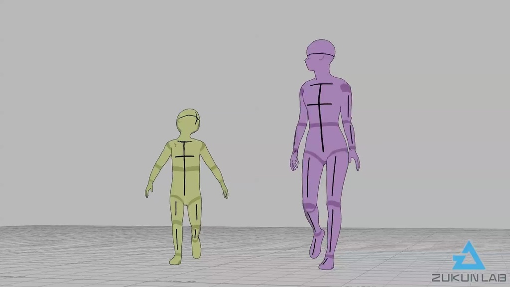 【#135】母親と話しながら歩く子供(女性/男の子)【モブ用モーション】