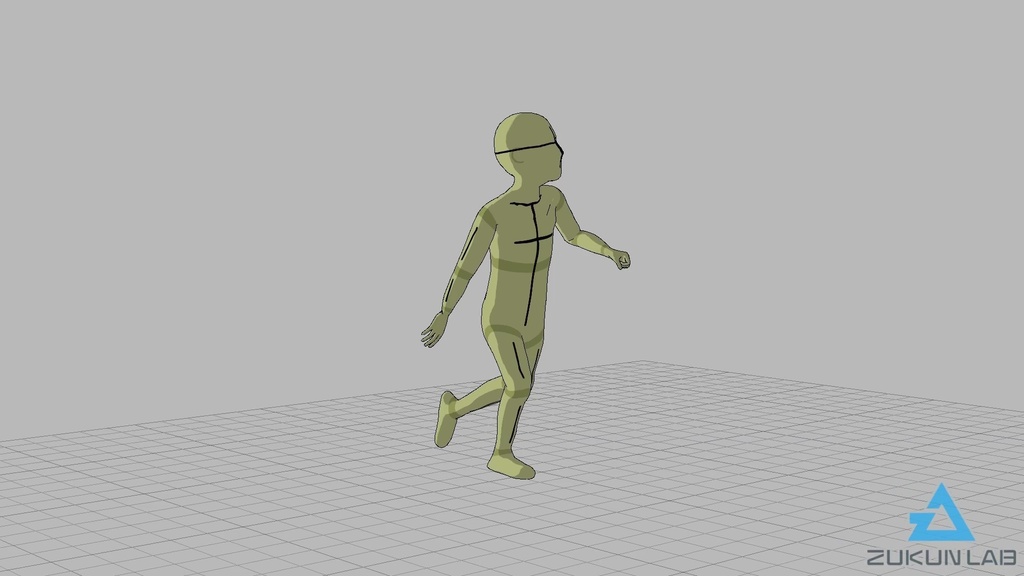 【#139】走っている人⑨(子供/男の子)【モブ用モーション】