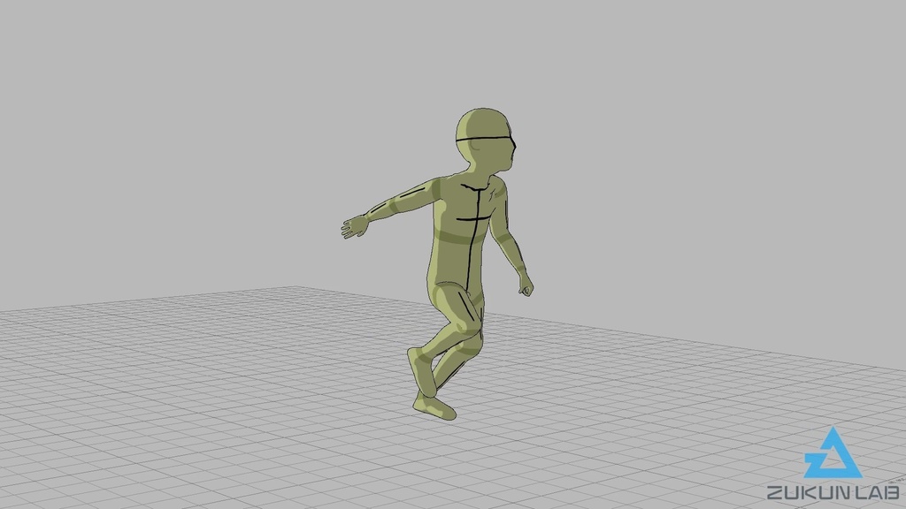 【#139】走っている人⑨(子供/男の子)【モブ用モーション】