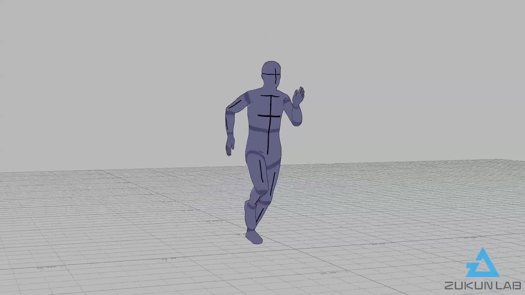 【#141】全力疾走する人①(男性)【モブ用モーション】
