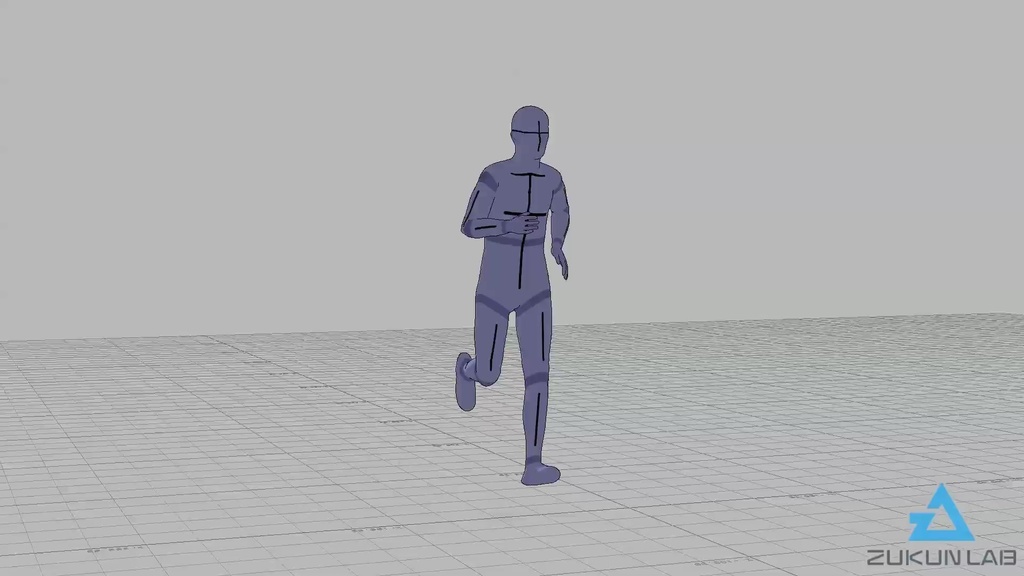 【#141】全力疾走する人①(男性)【モブ用モーション】