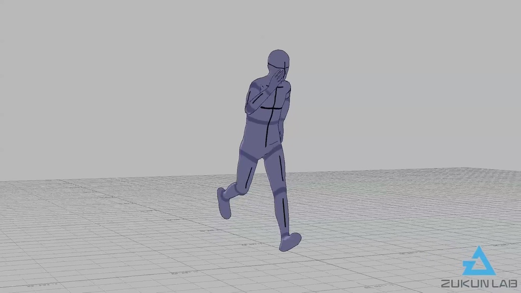 【#143】全力疾走する人③(男性)【モブ用モーション】