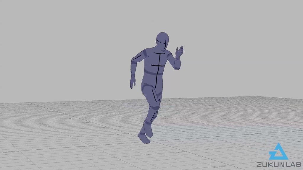 【#143】全力疾走する人③(男性)【モブ用モーション】