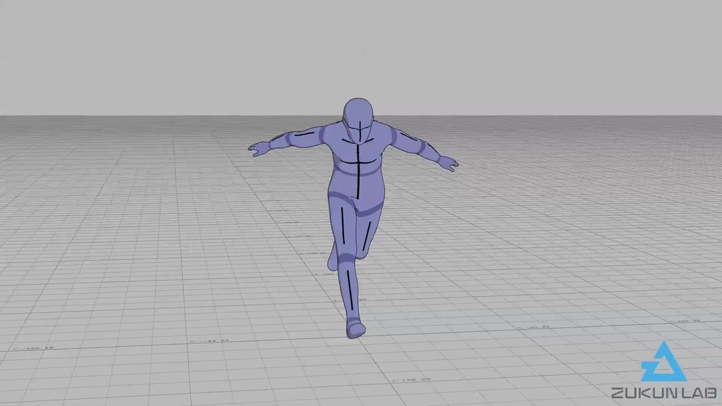 【#146】忍者走りする人(男性)【モブ用モーション】