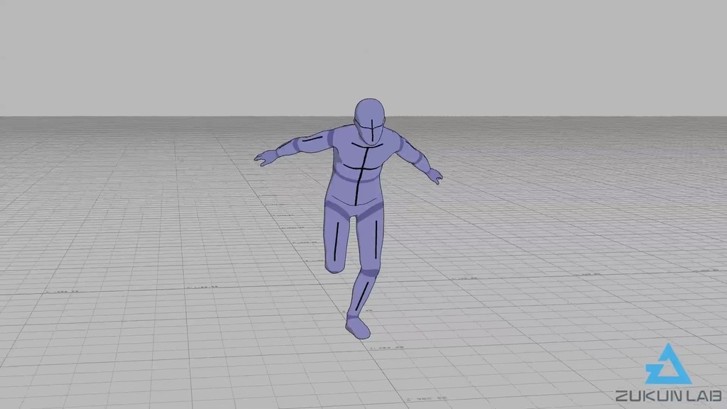 【#146】忍者走りする人(男性)【モブ用モーション】