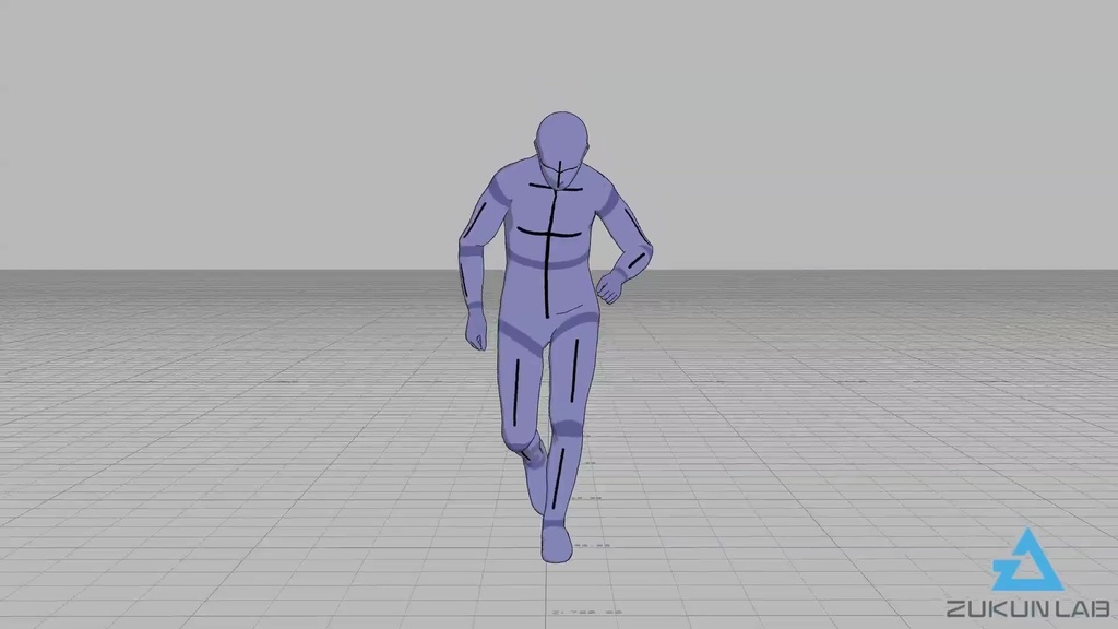 【#147】ヘロヘロになって走る人(男性)【モブ用モーション】