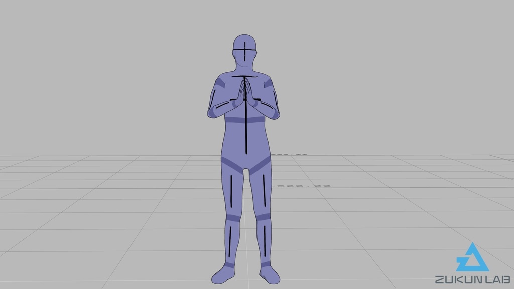 ろうそくの火を消すモブ【モブ用モーション】
