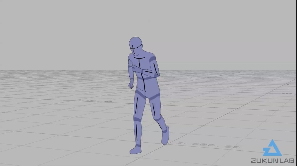 【#163】走りながらつまづく人(男性)【モブ用モーション】