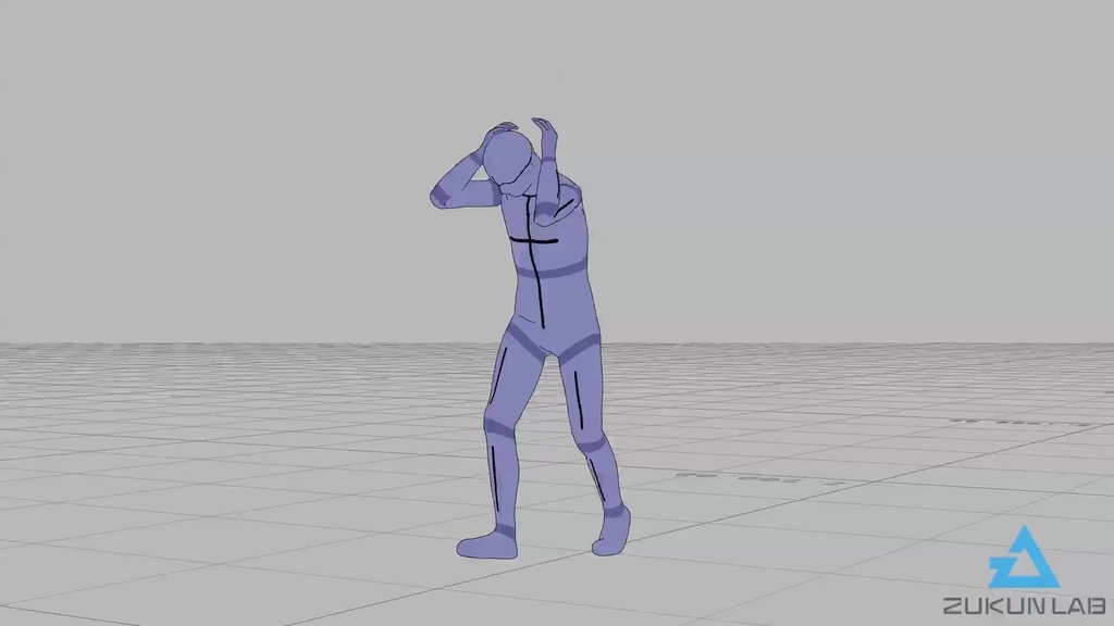 【#170】雨から逃げる人(男性)【モブ用モーション】