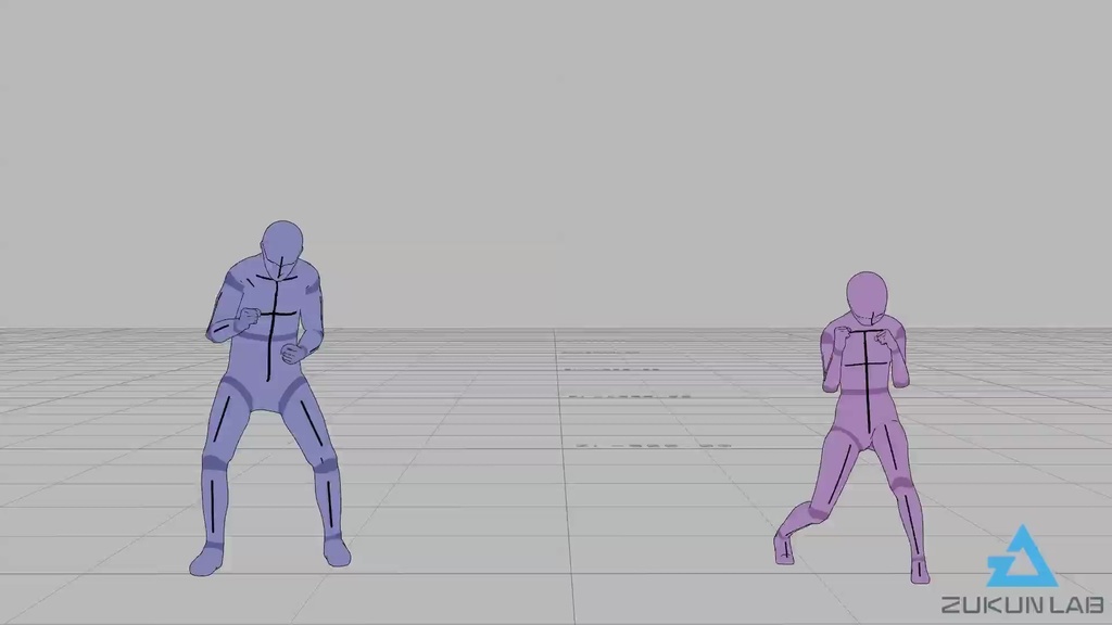 ガッツポーズする人たち③(男女)【モブ用モーション】