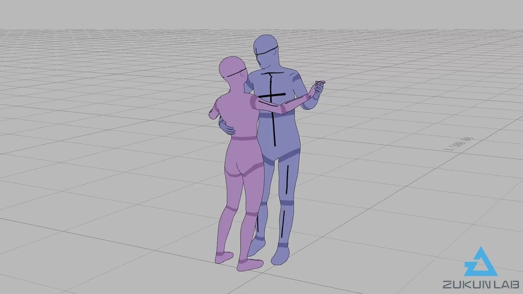 チークダンスする人たち【モブ用モーション】