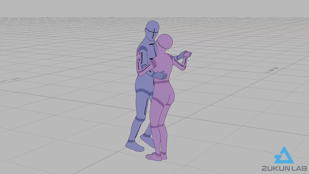 チークダンスする人たち【モブ用モーション】