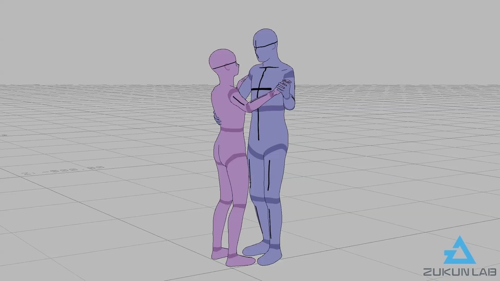 チークダンスする人たち【モブ用モーション】