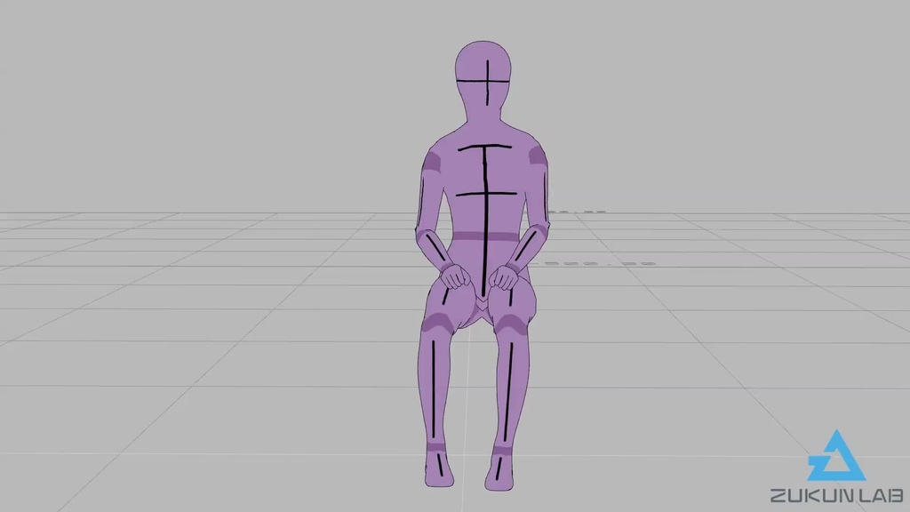 座っている人②【モブ用モーション】