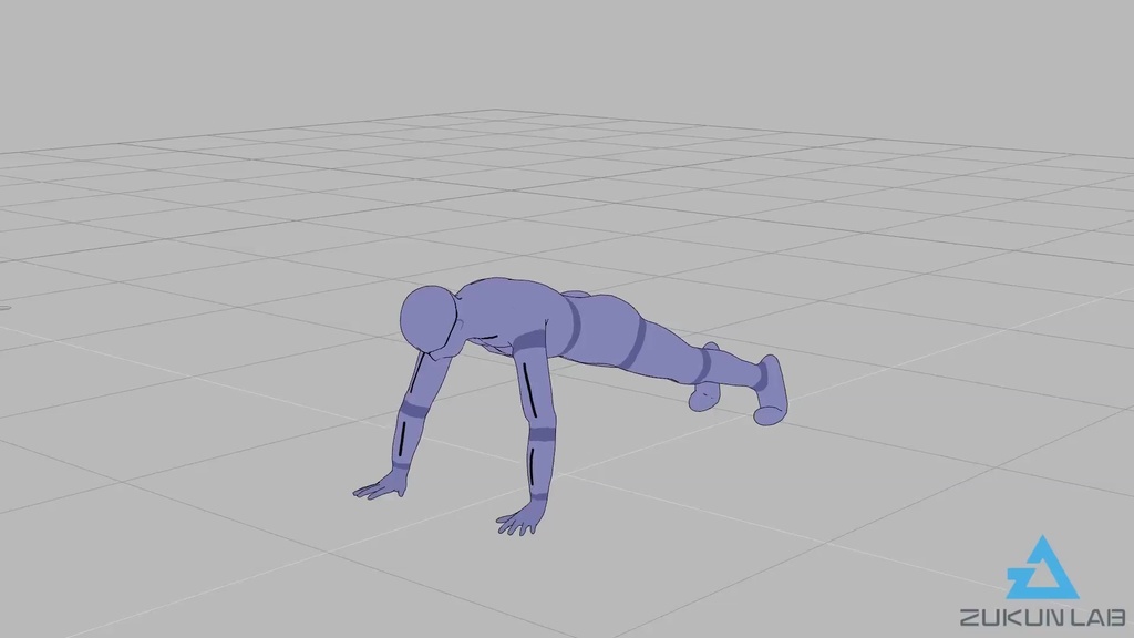 筋トレする人たち①【モブ用モーション】