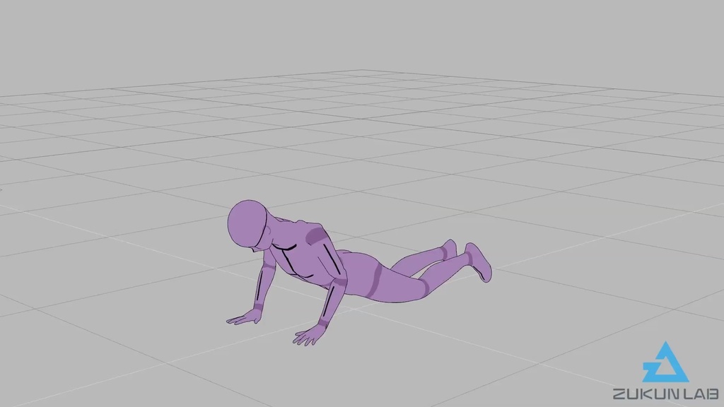 筋トレする人たち①【モブ用モーション】