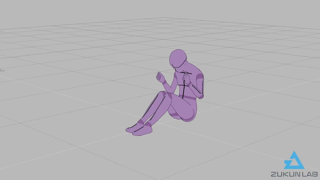 筋トレする人たち②【モブ用モーション】