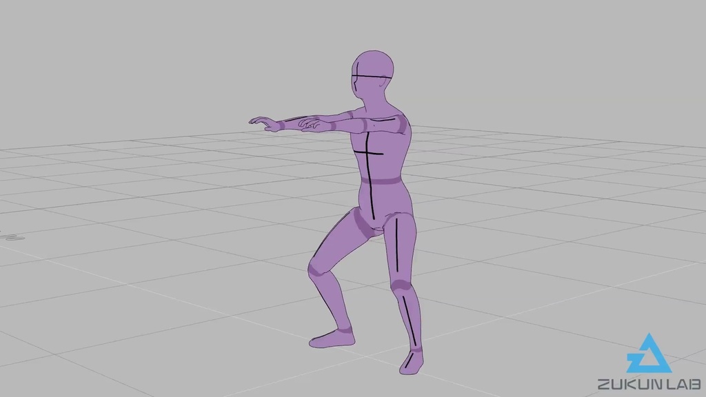 筋トレする人たち②【モブ用モーション】