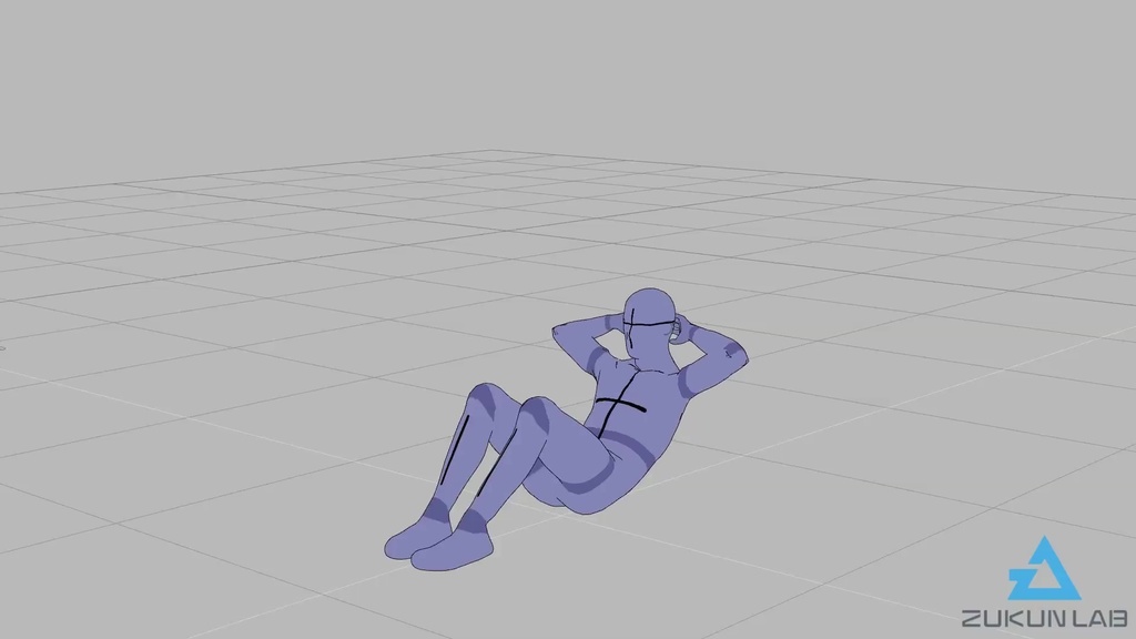 筋トレする人たち②【モブ用モーション】