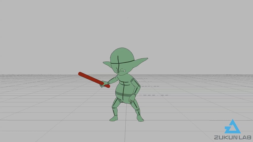 攻撃するゴブリン(全7種)【モブ用モーション】