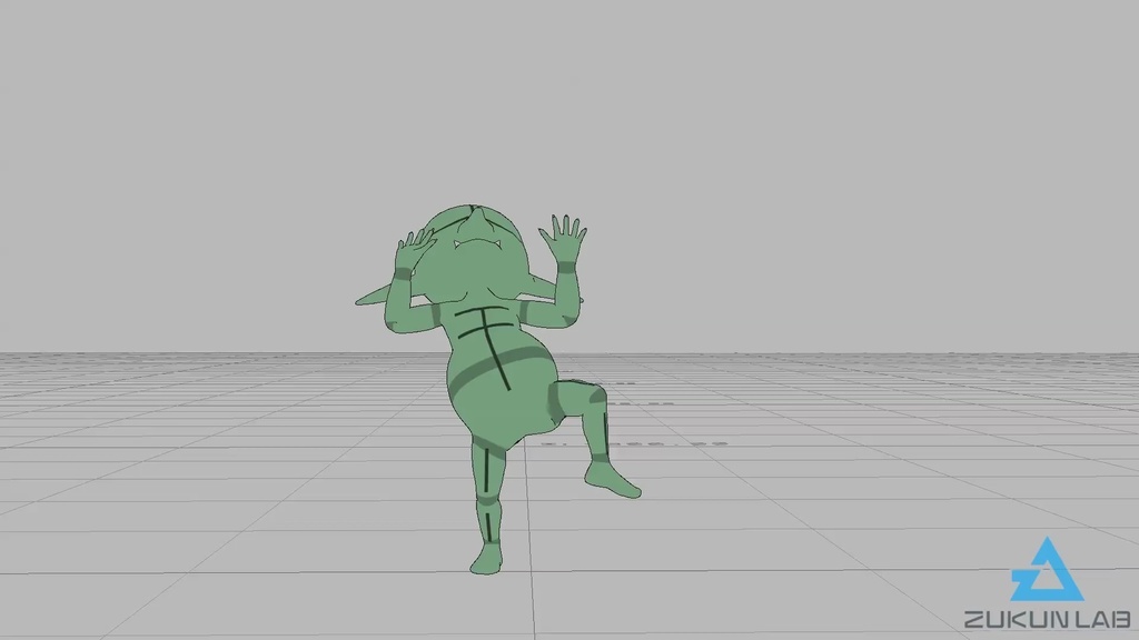 驚くゴブリン(全4種)【モブ用モーション】