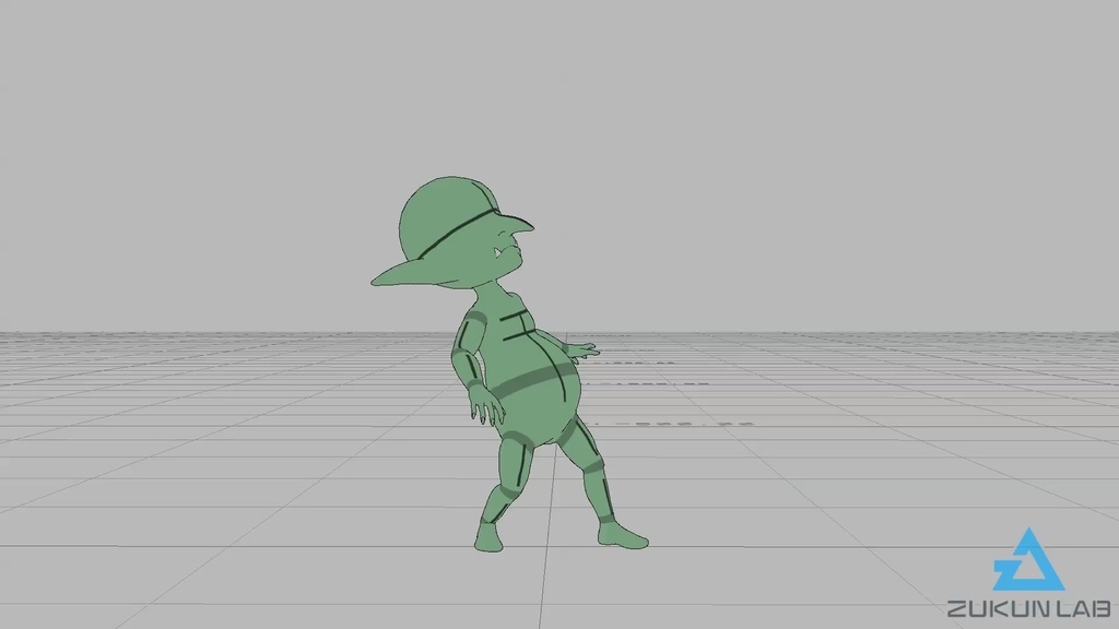 驚くゴブリン(全4種)【モブ用モーション】