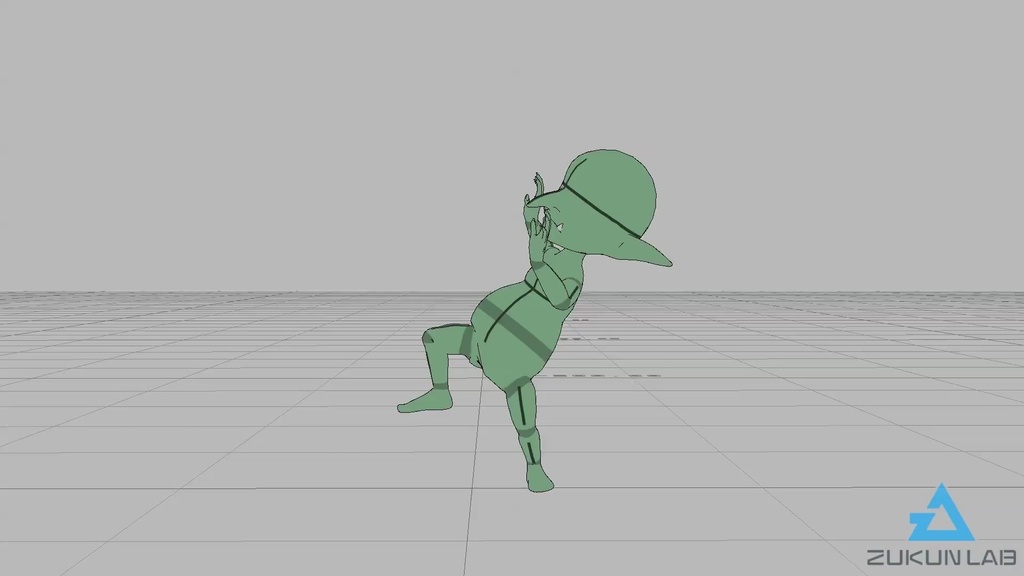 驚くゴブリン(全4種)【モブ用モーション】