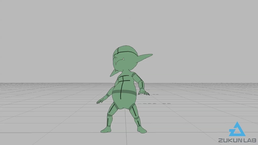 驚くゴブリン(全4種)【モブ用モーション】