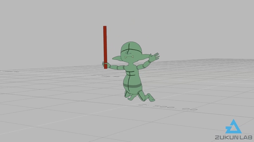 逃げるゴブリン(全5種)【モブ用モーション】