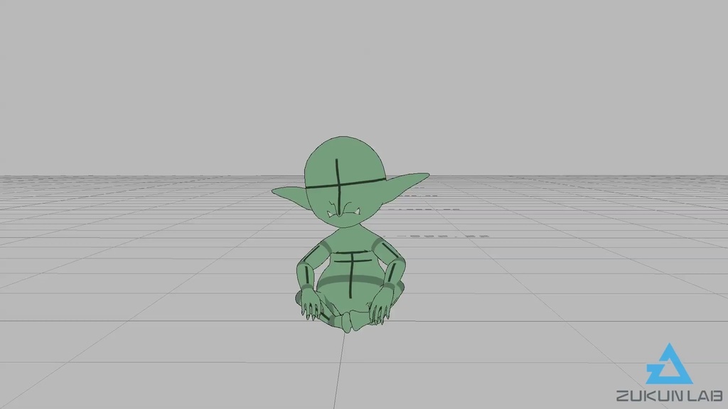 座っているゴブリン(全3種)【モブ用モーション】