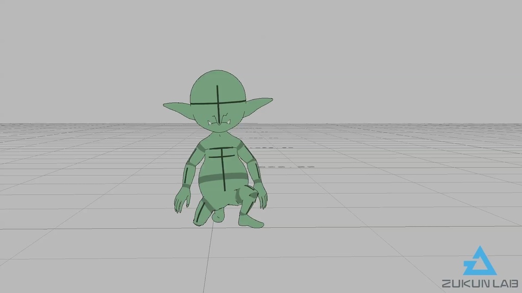 座っているゴブリン(全3種)【モブ用モーション】