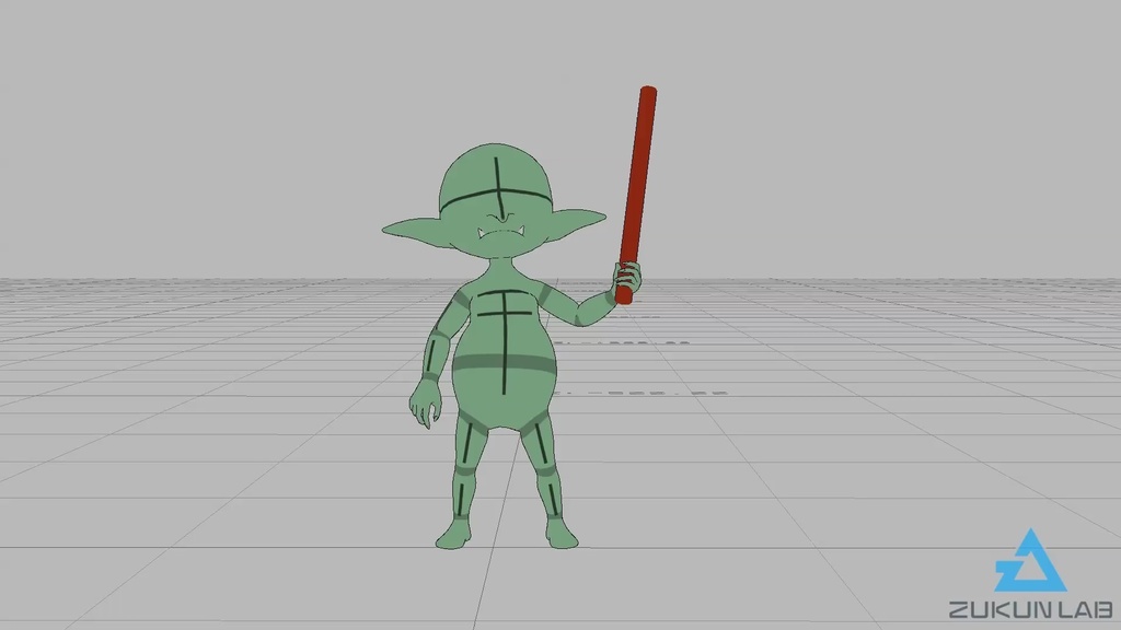 構えるゴブリン(全5種)【モブ用モーション】