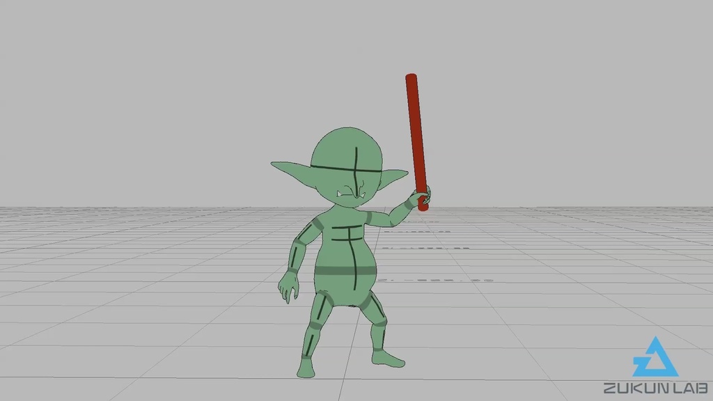 構えるゴブリン(全5種)【モブ用モーション】