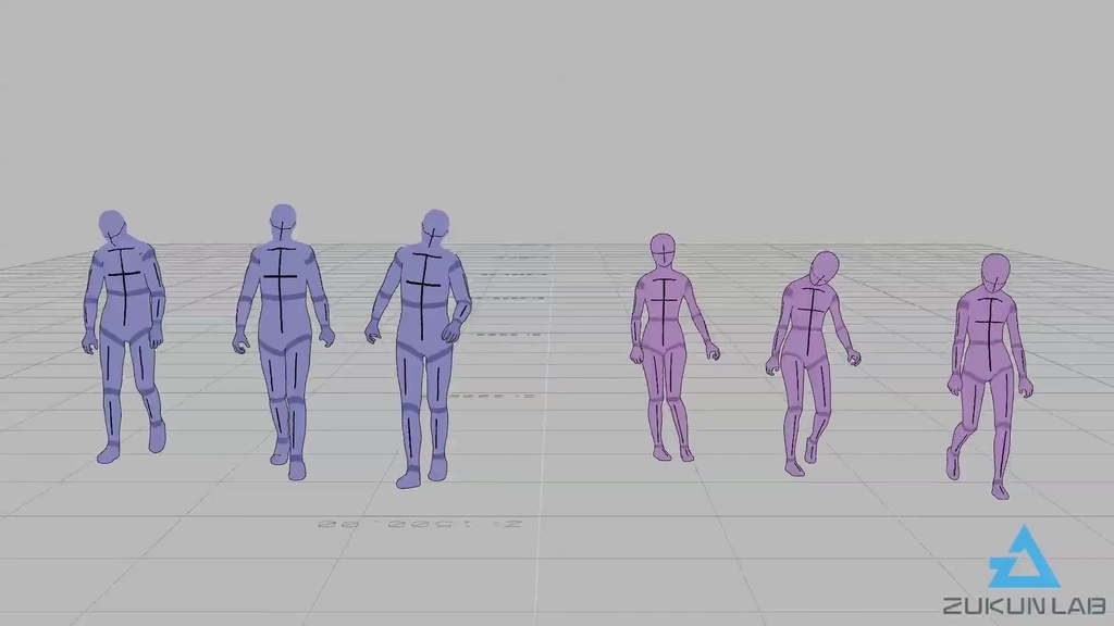 酔っ払って歩く人たち【モブ用モーション】