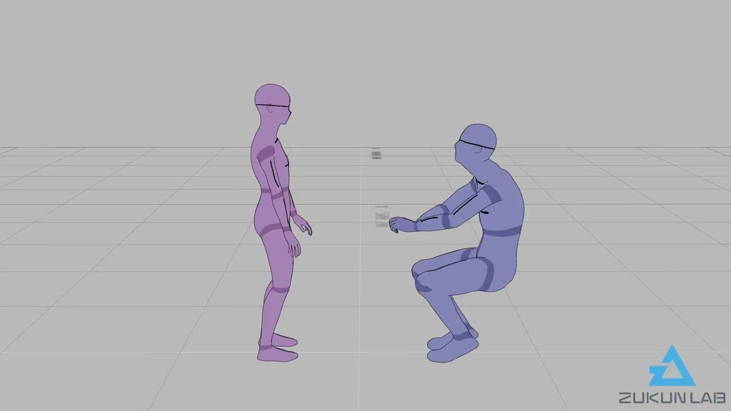 椅子に座って話す人たち②(3種)【モブ用モーション】