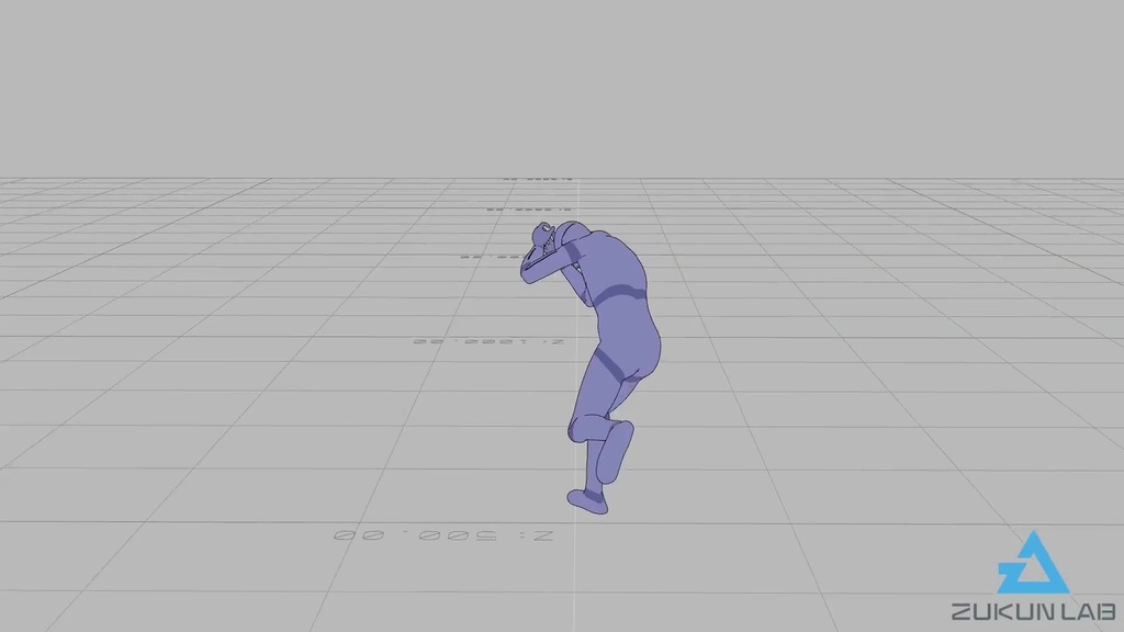逃げ惑う人たち(4種/12人)【モブ用モーション】