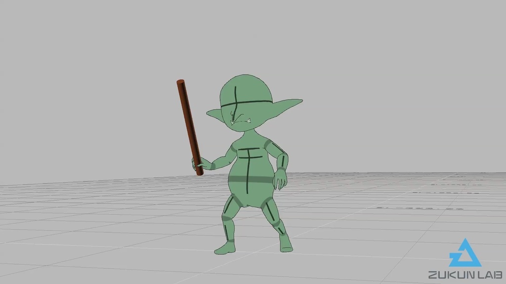 歩くゴブリン(全9種)【モブ用モーション】