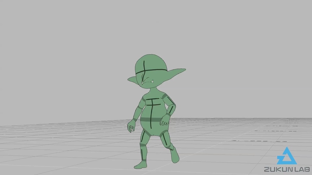 歩くゴブリン(全9種)【モブ用モーション】