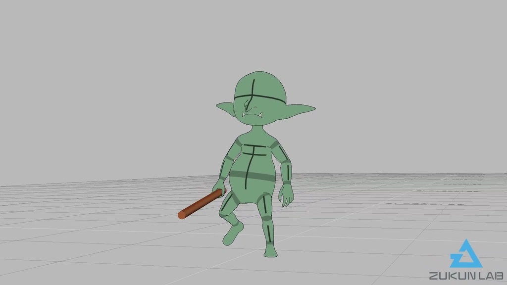 歩くゴブリン(全9種)【モブ用モーション】