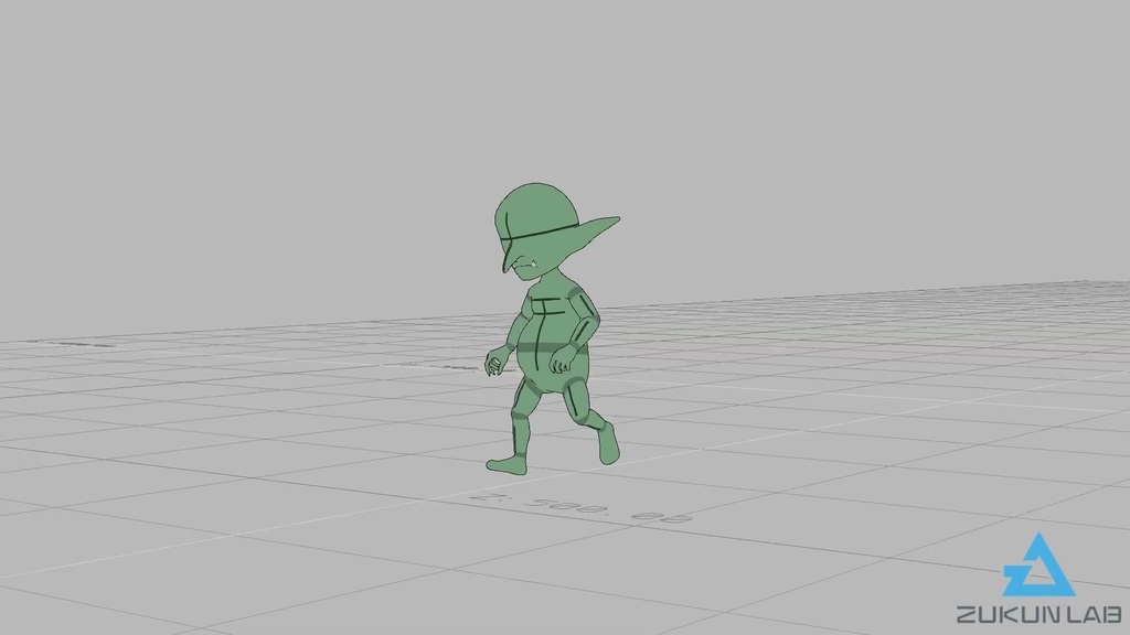 走るゴブリン(全5種)【モブ用モーション】