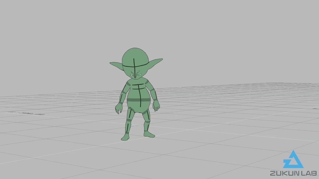 【#330】キックするゴブリン【モブ用モーション】