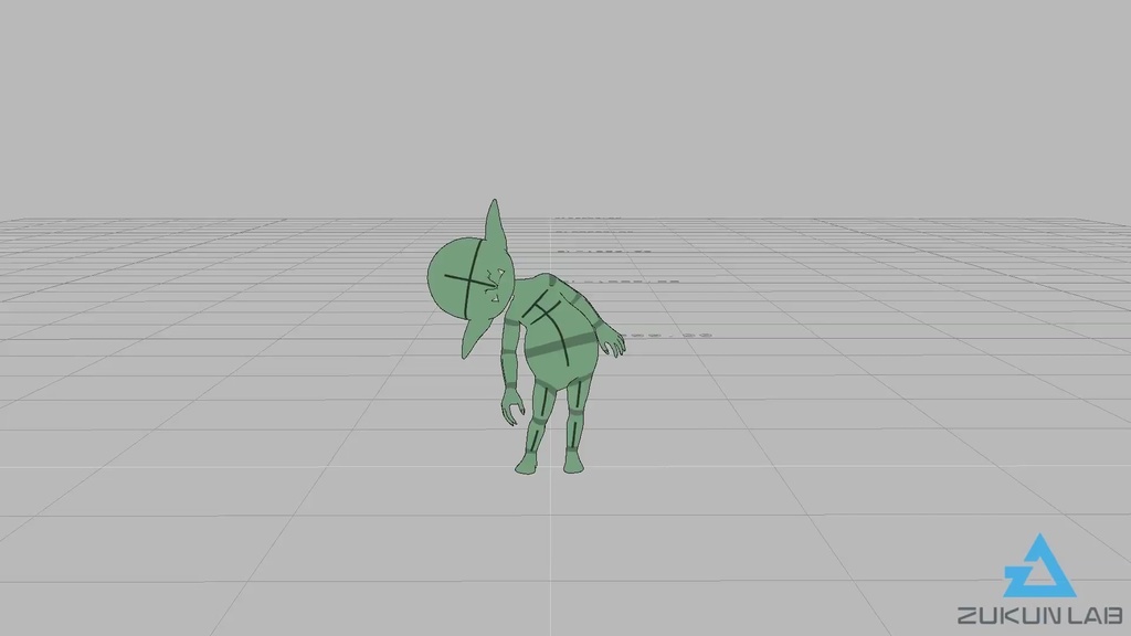 【#338】首をかしげるゴブリン【モブ用モーション】