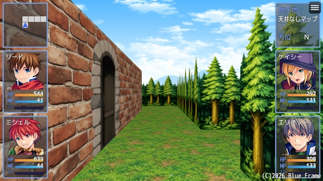 【無料】RPGツクールMZ専用 3Dダンジョン表示プラグイン