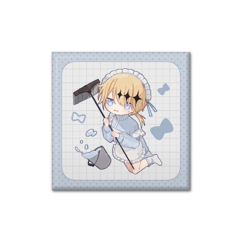 【茶柳様デザイン】メイドまね缶バッジ