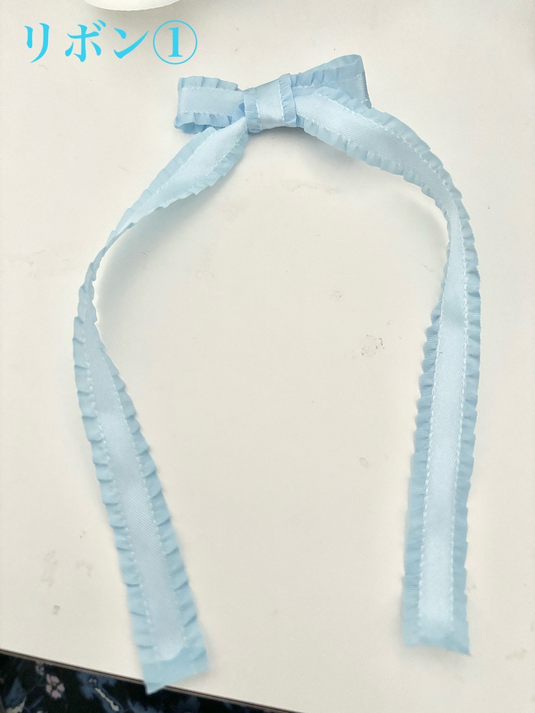 リボンヘアクリップ2種類